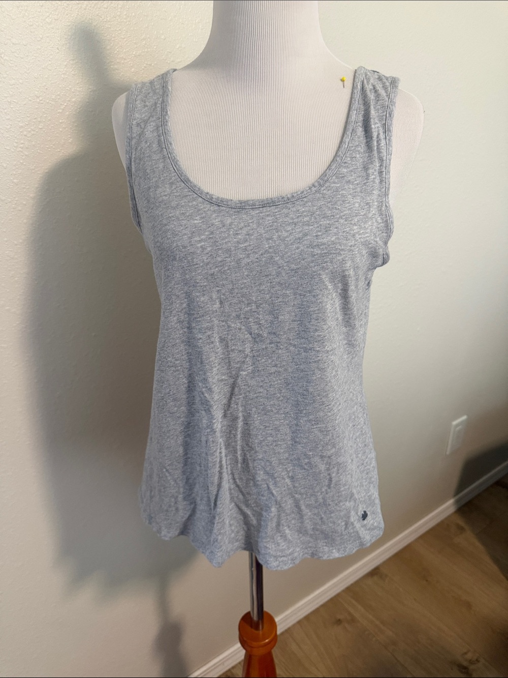 Light Gray Scoop Neck Women's Tank Top